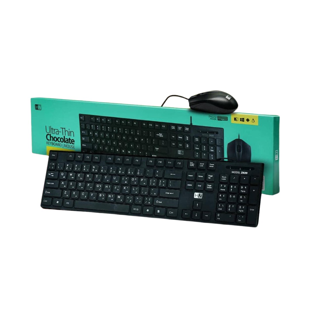 کیبورد و موس سیمی هیتز مدل HEATZ ZK09